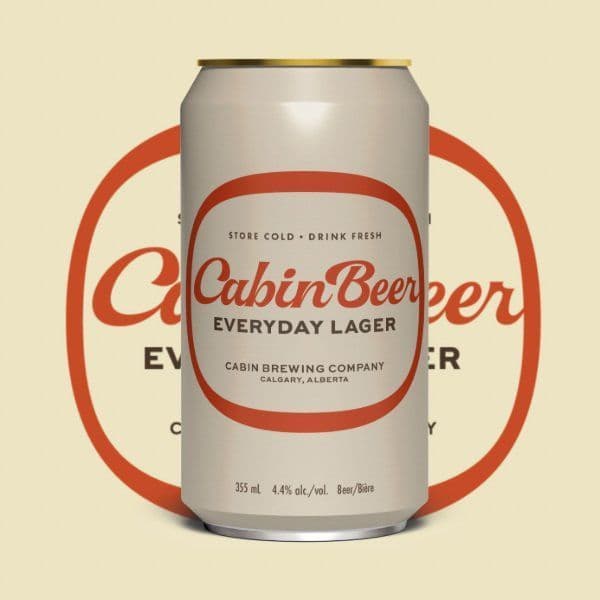 Cabin Beer Everyday Lager 355ml (4.4% abv)