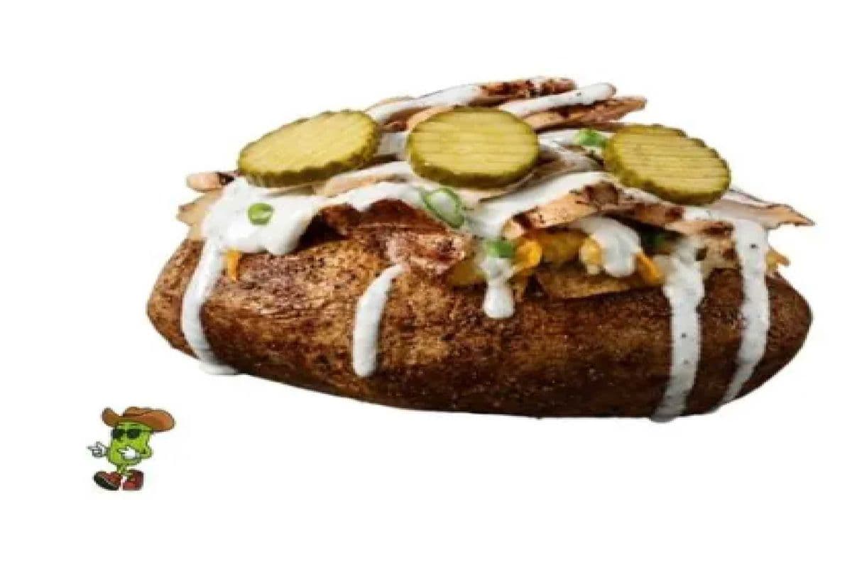 Pickle Ranch Loaded Baker with Smoked Chicken