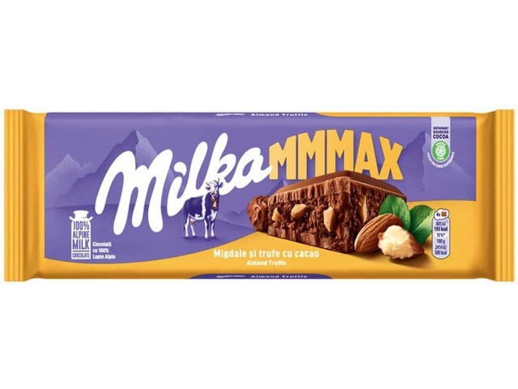 Milka MMAX - Migdale si trufe cu cacao