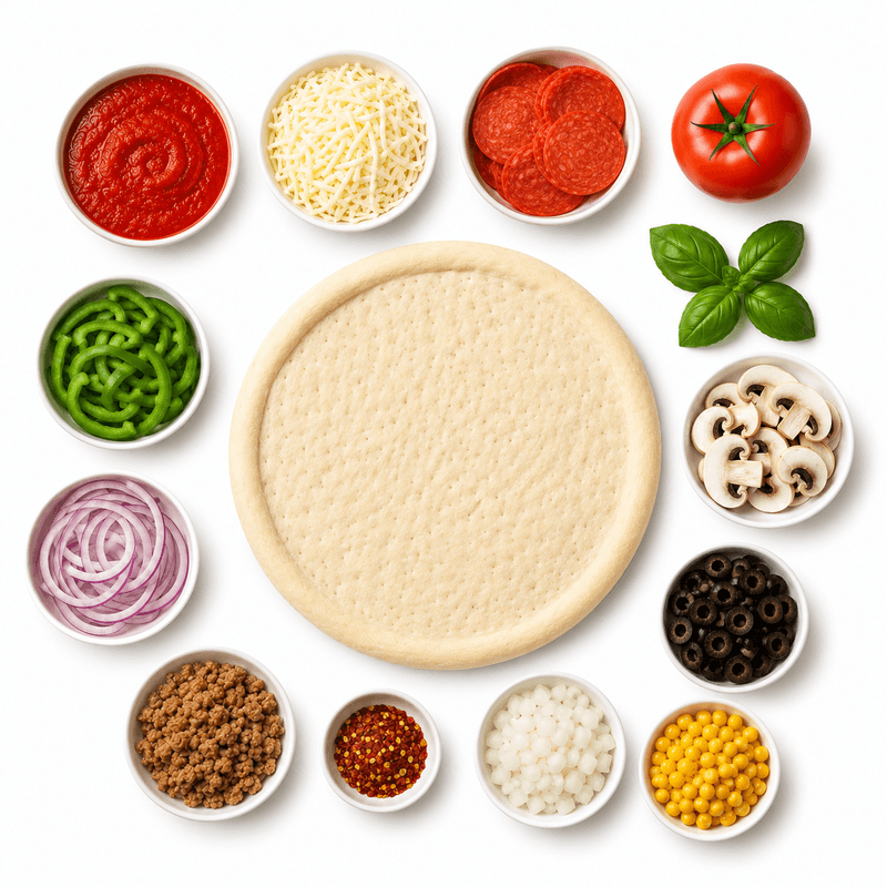Créez votre propre pizza moyenne 12" / Create Your Own Pizza Medium 12"