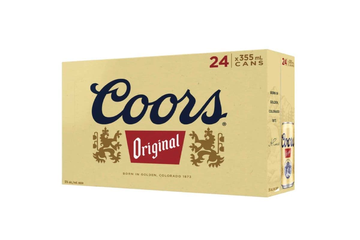 Coors Original Lager Beer 24 Cans (24 x 355ml)