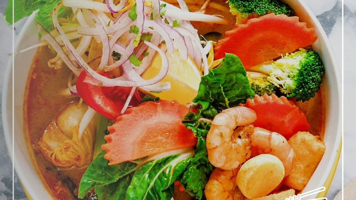 19. Seafood Tom Yum Pho (Shrimp, Crab, Fish Balls - May Contain Gluten)