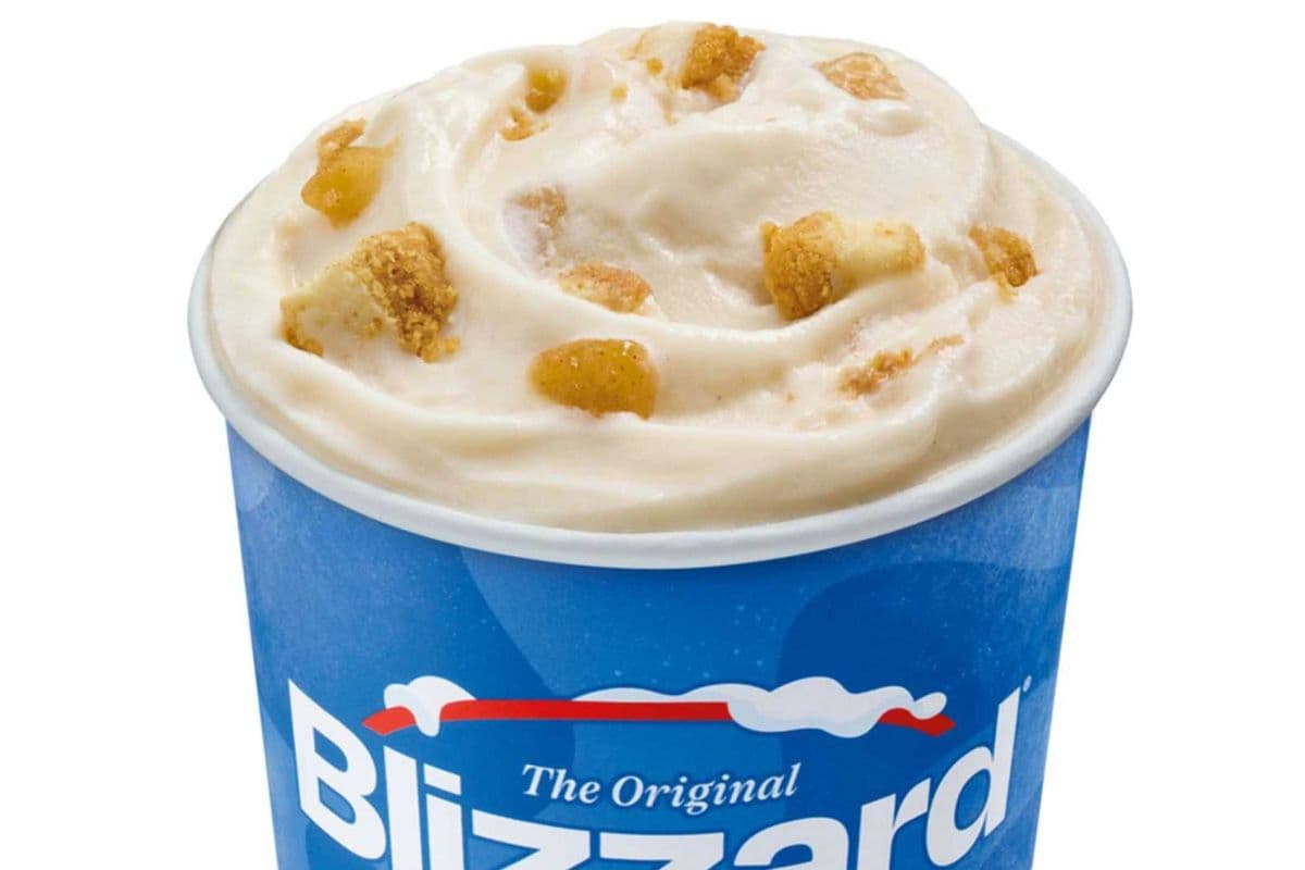 Dessert Blizzard Gâteau Fromage Pomme et Caramel
