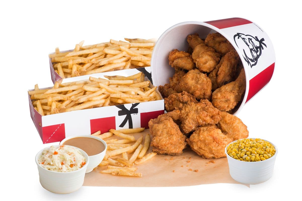 Original Chicken Bucket (18 pcs) and Five Large Sides