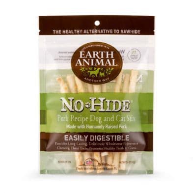Earth Animal No-Hide Pork Recipe Stix (10 Pack) Dog & Cat Chew