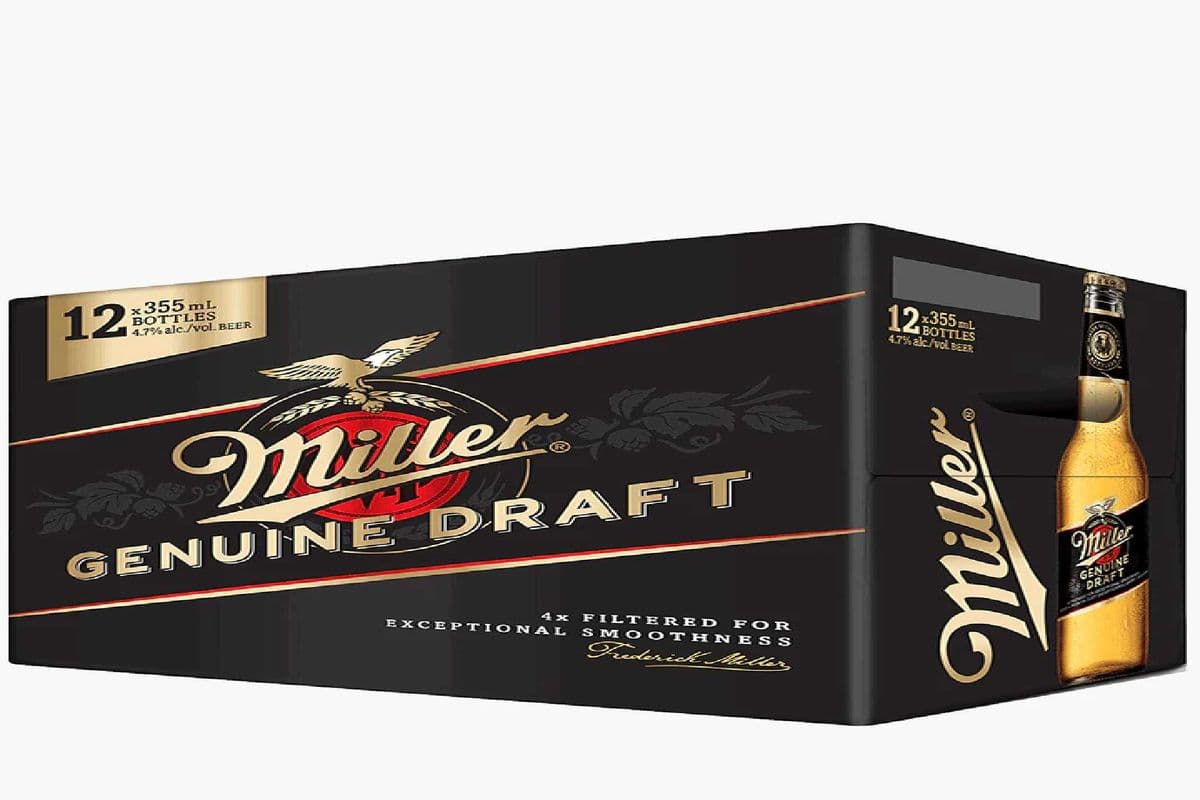 Miller Genunie Draft Beer 12 bottles (12 x 355ml)