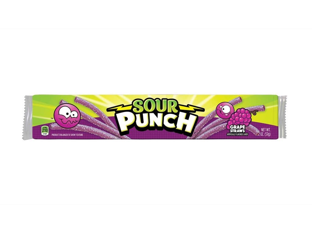 Sour Punch Straw's - Grape