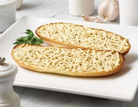 Garlic Bread with Dairy Free Mozzarella Style Shreds