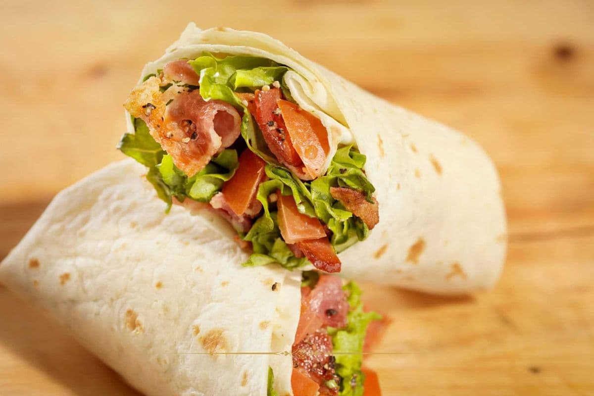 Bacon, tomato & cheese Wrap