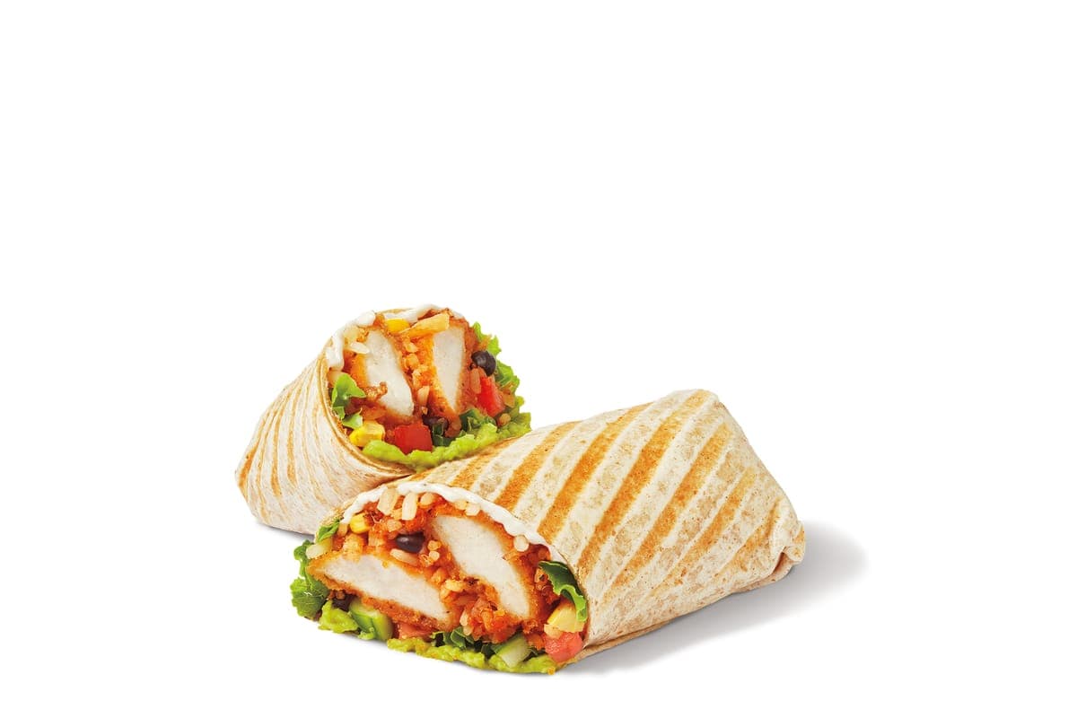 Avocado Crispy Cilantro Lime Chicken Loaded Wrap