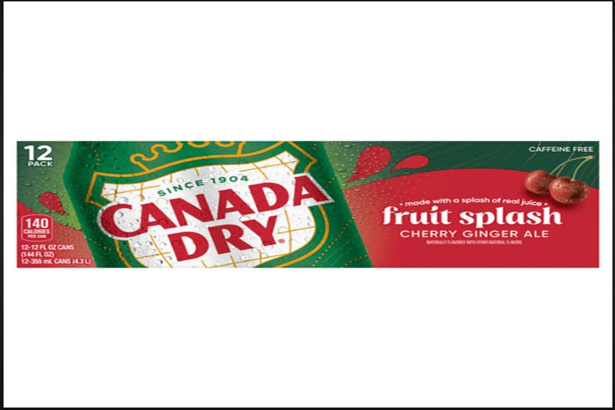 Canada dry cherry fruit splash
