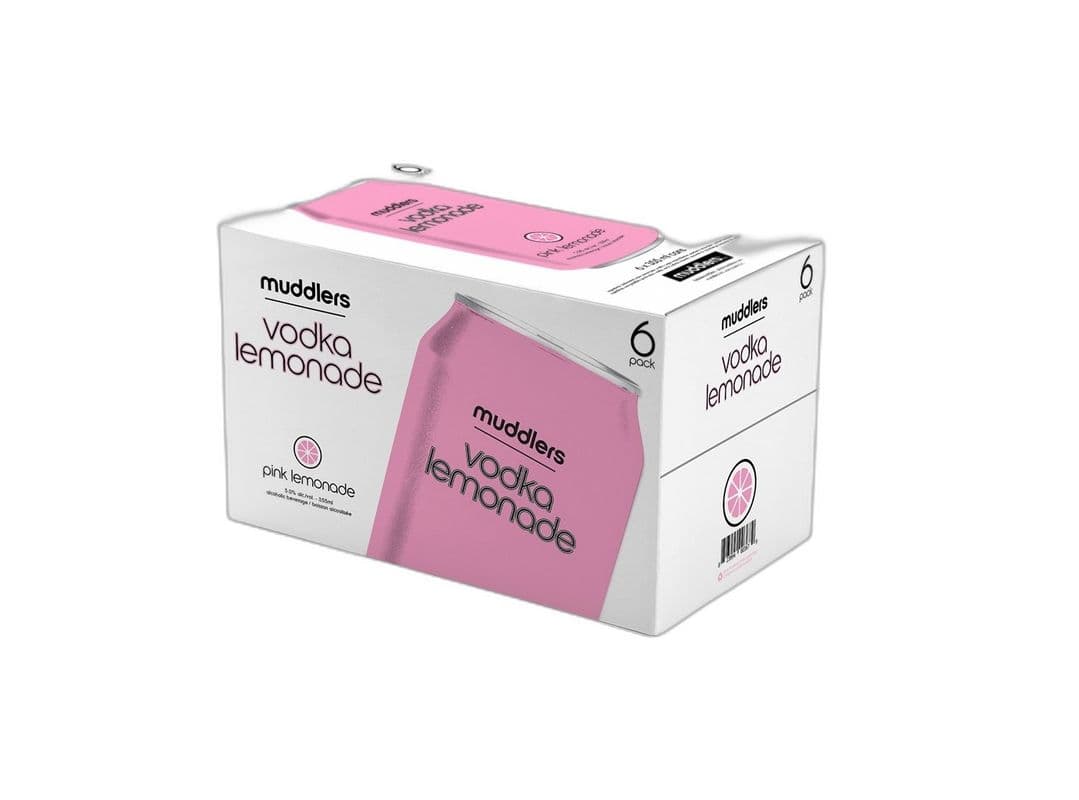 Muddlers Vodka Pink Lemonade (6 x 355ml)