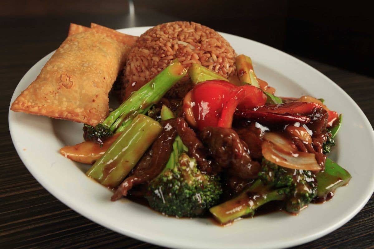 Combination Szechuan Beef with Vegetables