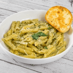 Penne with Pesto Cream Sauce