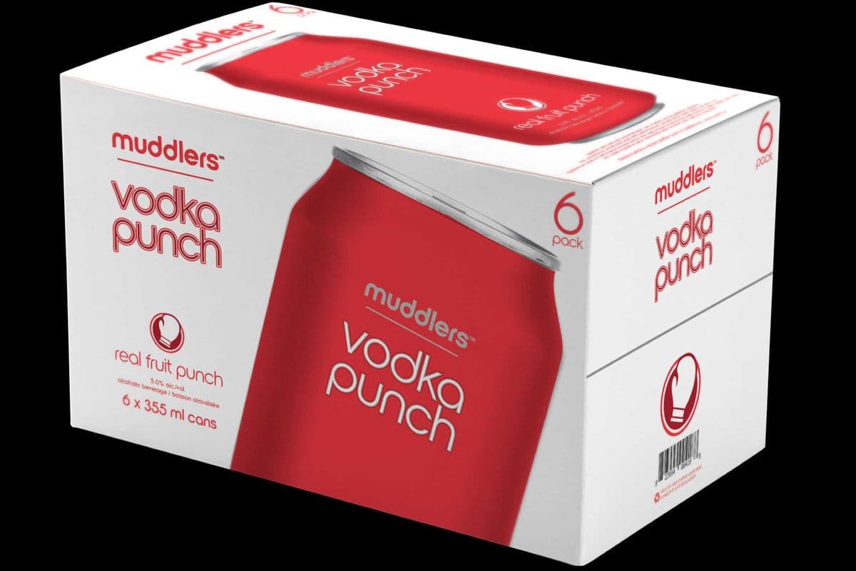 Muddlers Vodka Fruit Punch (6 Pack) (6 x 355ml Cans)