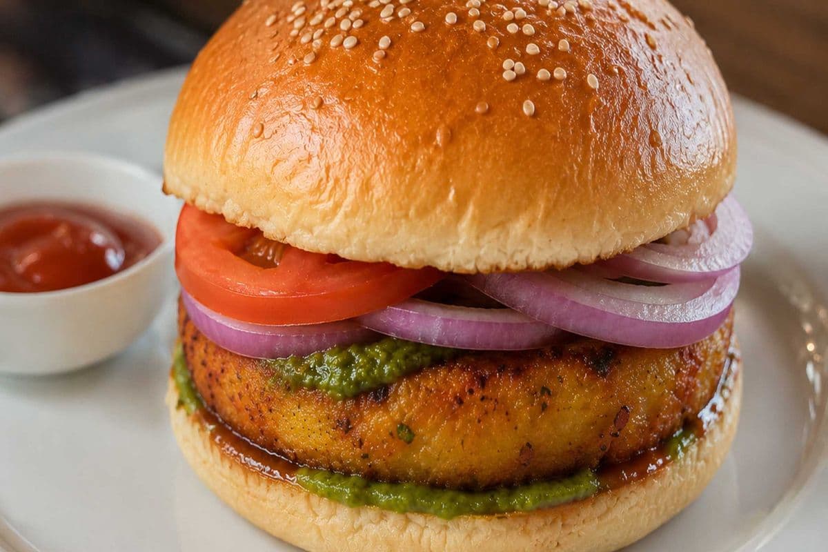 Vegie Burger (Aloo Tikki)