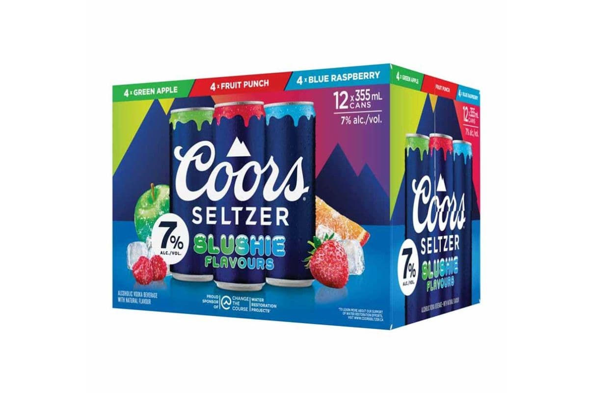COORS SELTZER SLUSHIE 7% FLAVOUR PACK (12 x 355ML)