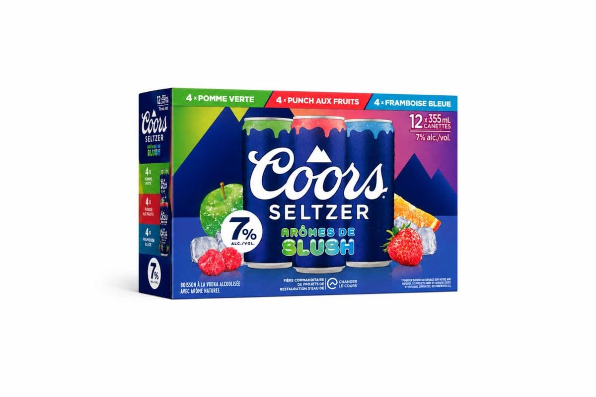 Coors Seltzer 7 Slushie Mixer Pack (12 x 355ml)
