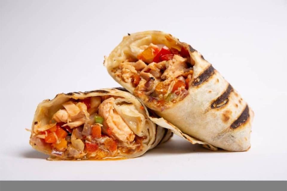 Grilled Salmon Wrap