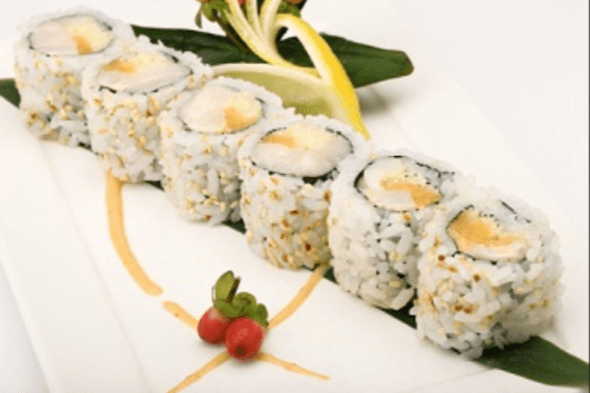 07. Spicy Scallop Hand Roll (1 pc) - 辣辣帶子