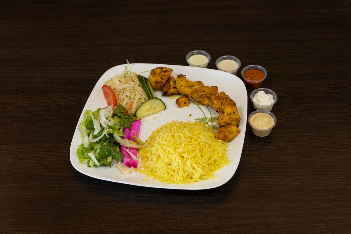 Chicken Breast Kebob Platter