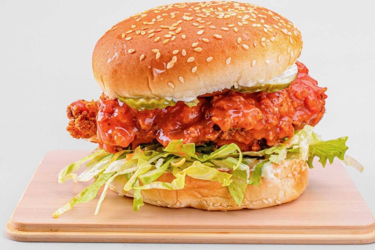 Buffalo Chicken Burger Combo