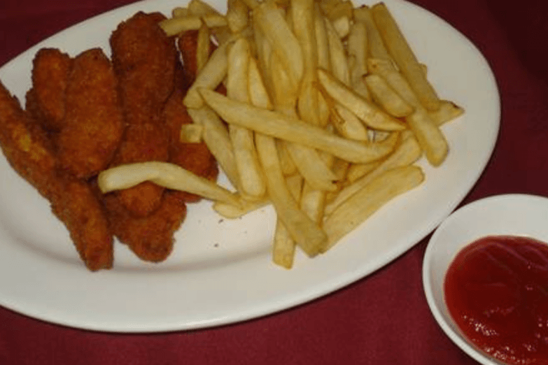 Chicken Fingers (5 Pcs) with French Fries