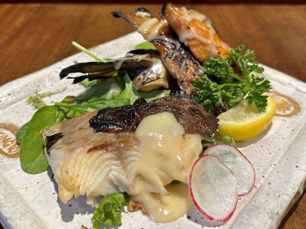 Two-kind Grilled Fish with Yuzu Miso