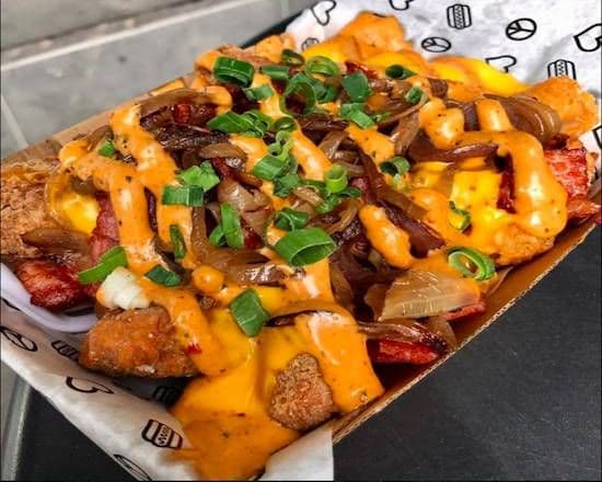 Popcorn Chicken Cheese Fries
