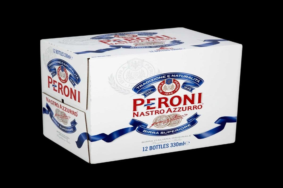Peroni Nastro Azzurro Beer 12 Bottles (12 x 330ml)