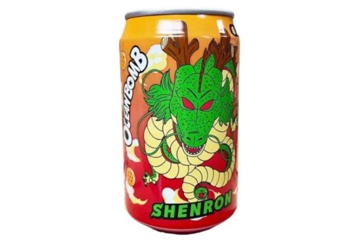 Eau pétillante Ocean Bomb Dragon Ball Shenron orange