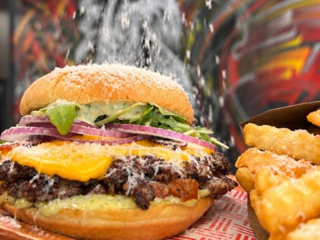 Italian Nightmare Smash Burger + Fries