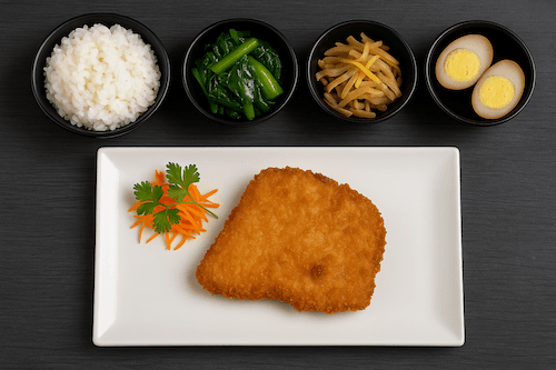 (Bento)日式吉列魚排便當🐟 / (Bento)Deep Fried Fish Cutlet Bento w/ Tartar Sauce🐟