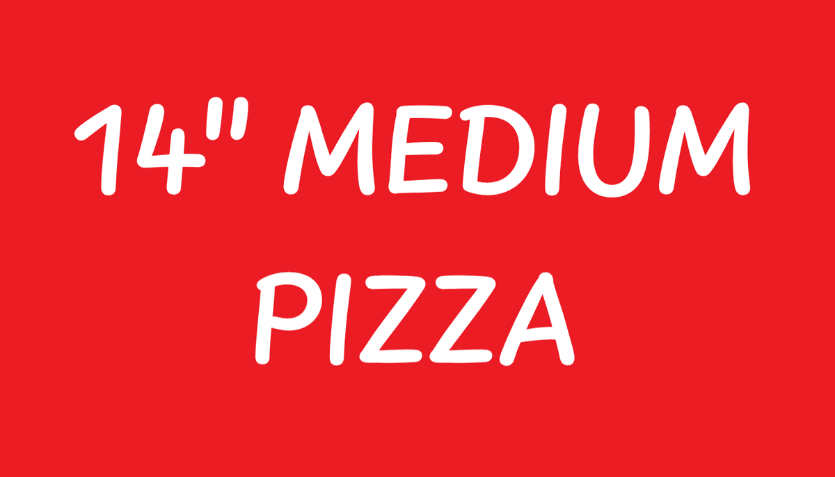 14" Medium Pizza