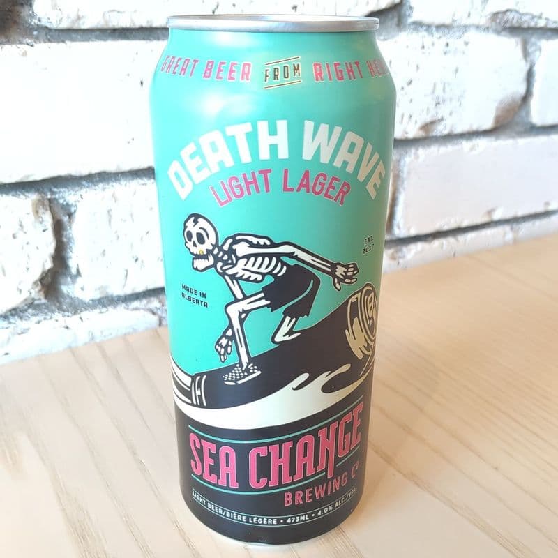 Death Wave: Light Lager By Sea Change Brewing Co.