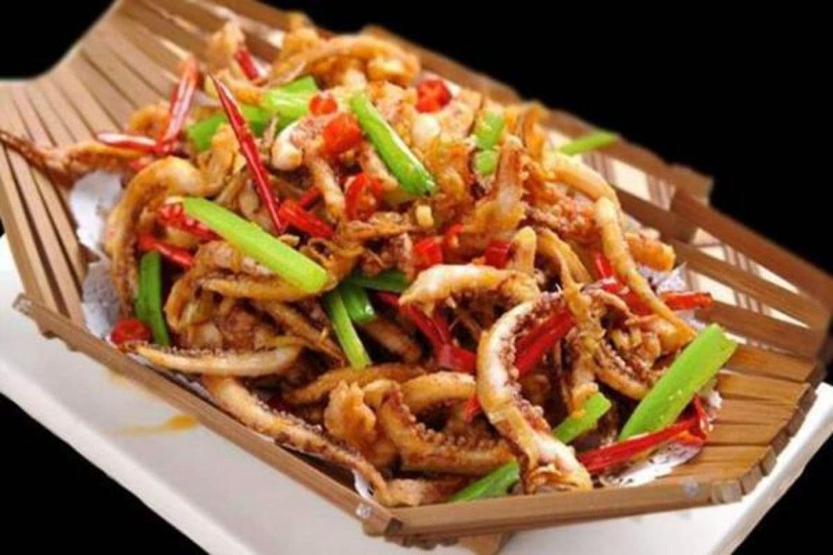 Cumin Fried Squid Tentacles