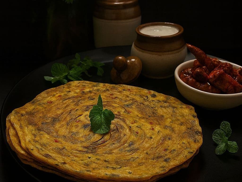 PUDINA LACHHA PARATHA