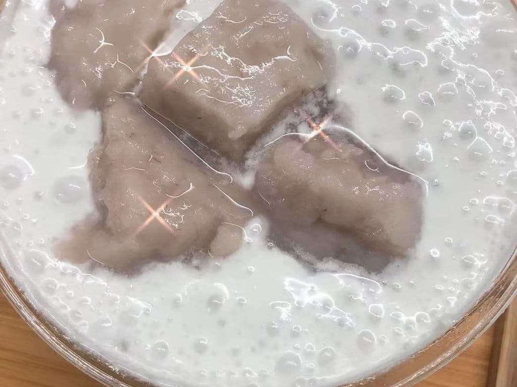 Taro Coco Milk Sago