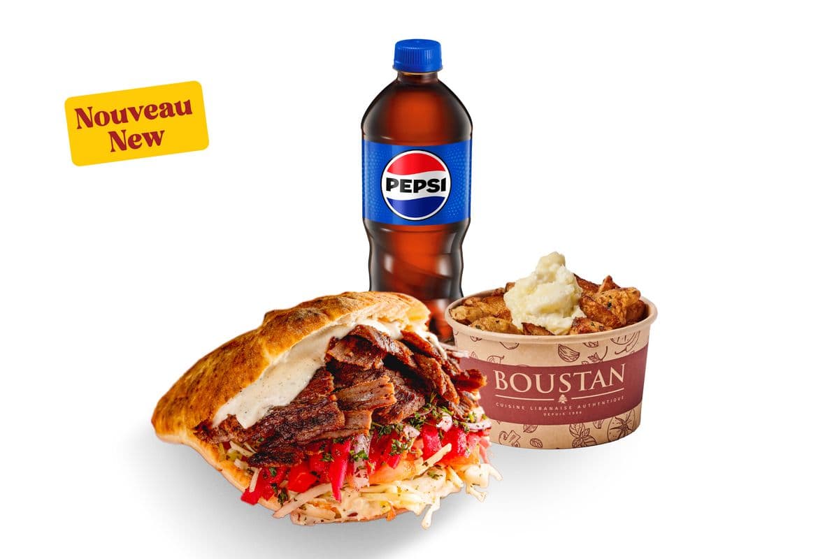 Combo Oven-Baked Beef Pita