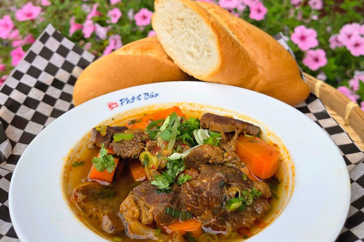 Vietnamese Beef Stew with Pho Noodles
