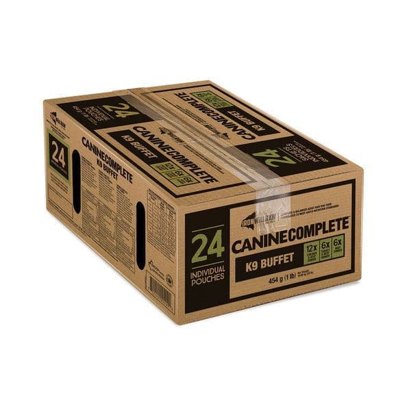 Iron Will Raw K9 Buffet Canine Complete Dinner 24 x 1 Lb