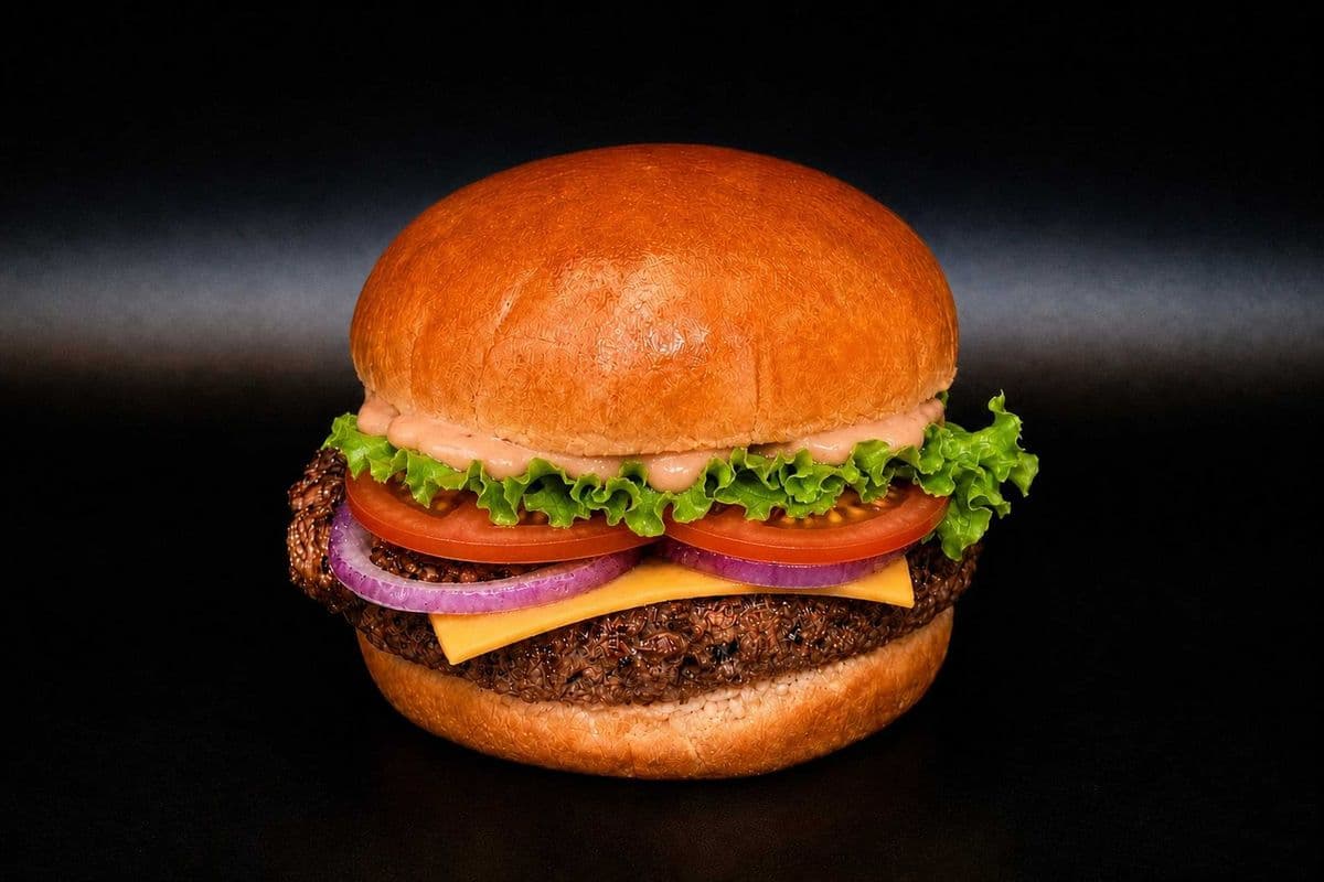 100% Fresh Chuck Steak Cheeseburger Deluxe (6 oz)