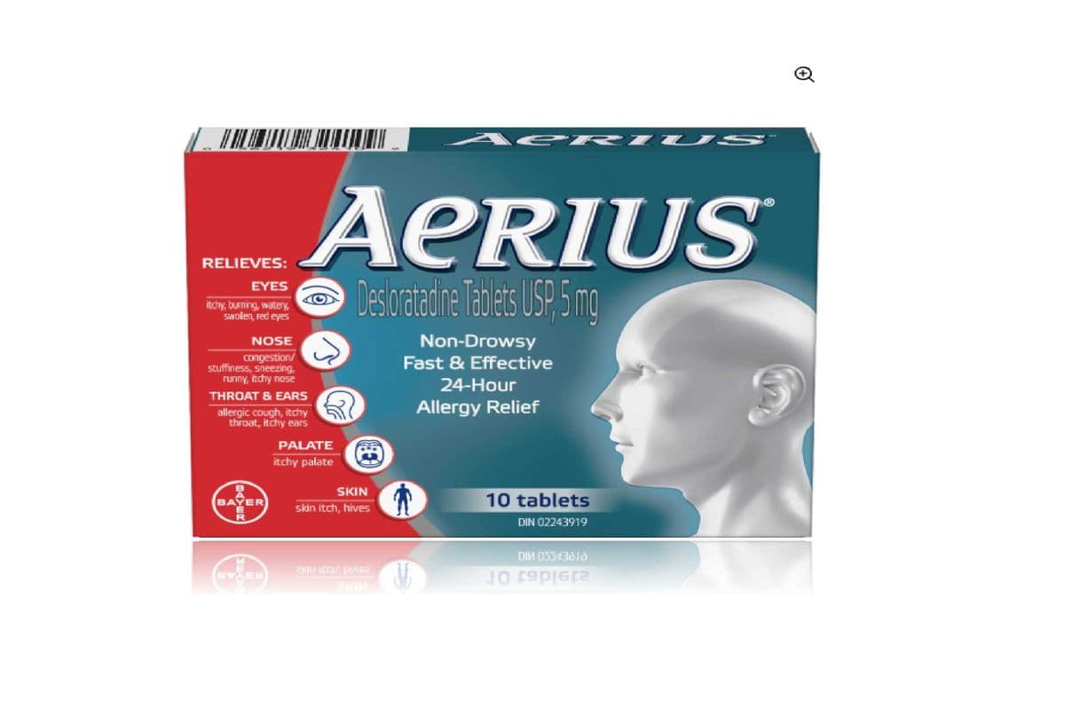 AERIUS ALLERGY TABLET 5MG 40 PACK (40 TABLETS )