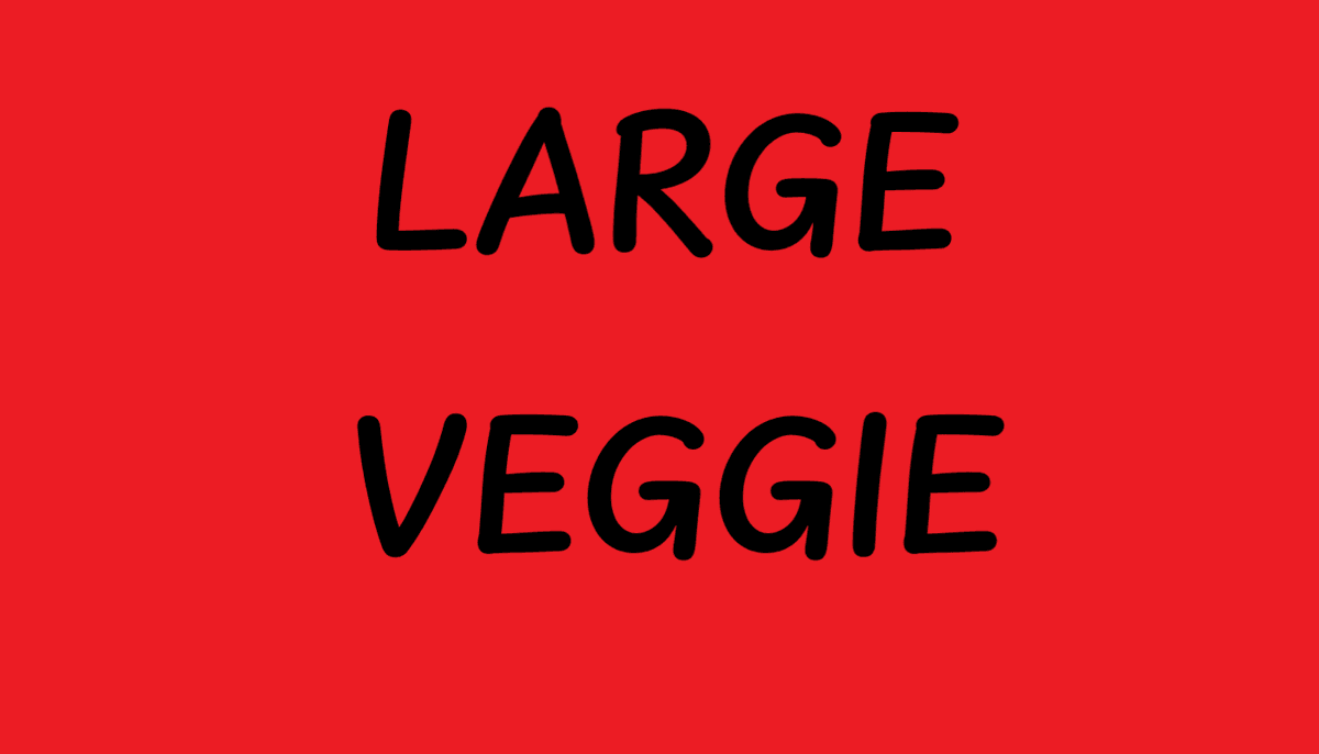 Large Veggie