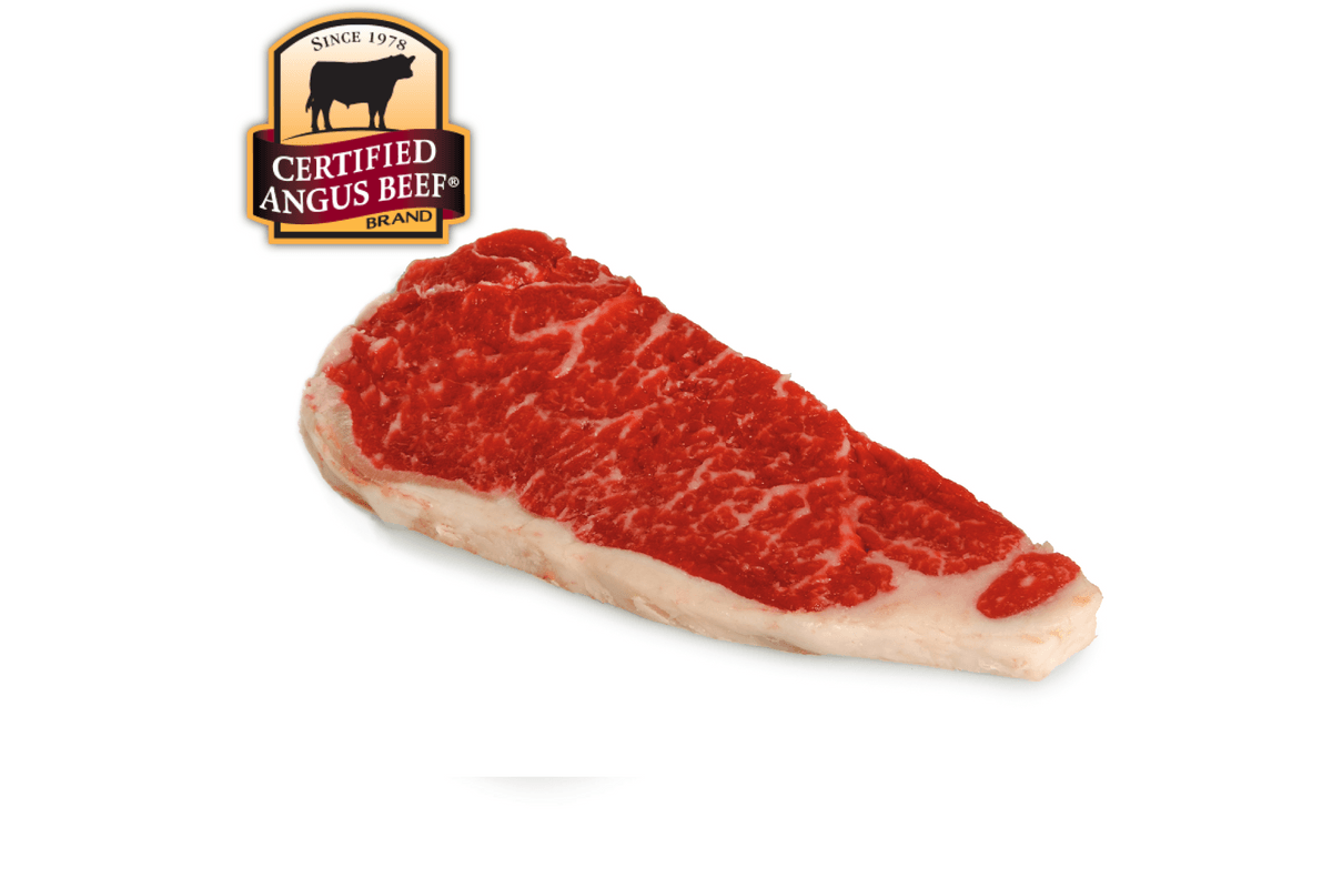Frozen Center Cut Certified Angus Beef New York Striploin Steak