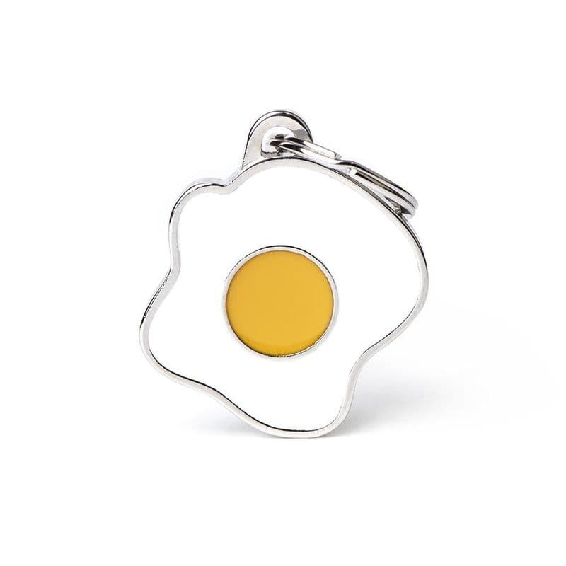MyFamily Fried Egg Engraved Tag
