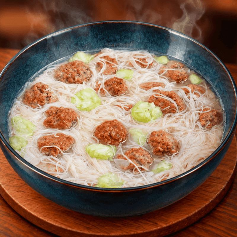 Almondigas (Meatballs With Miswa)