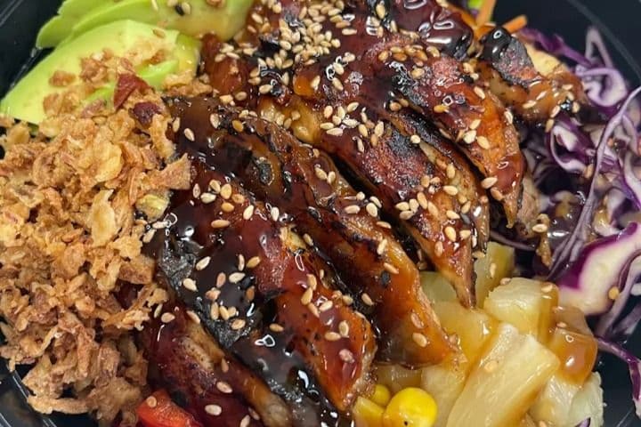 6. BBQ Eel Poke Bowl