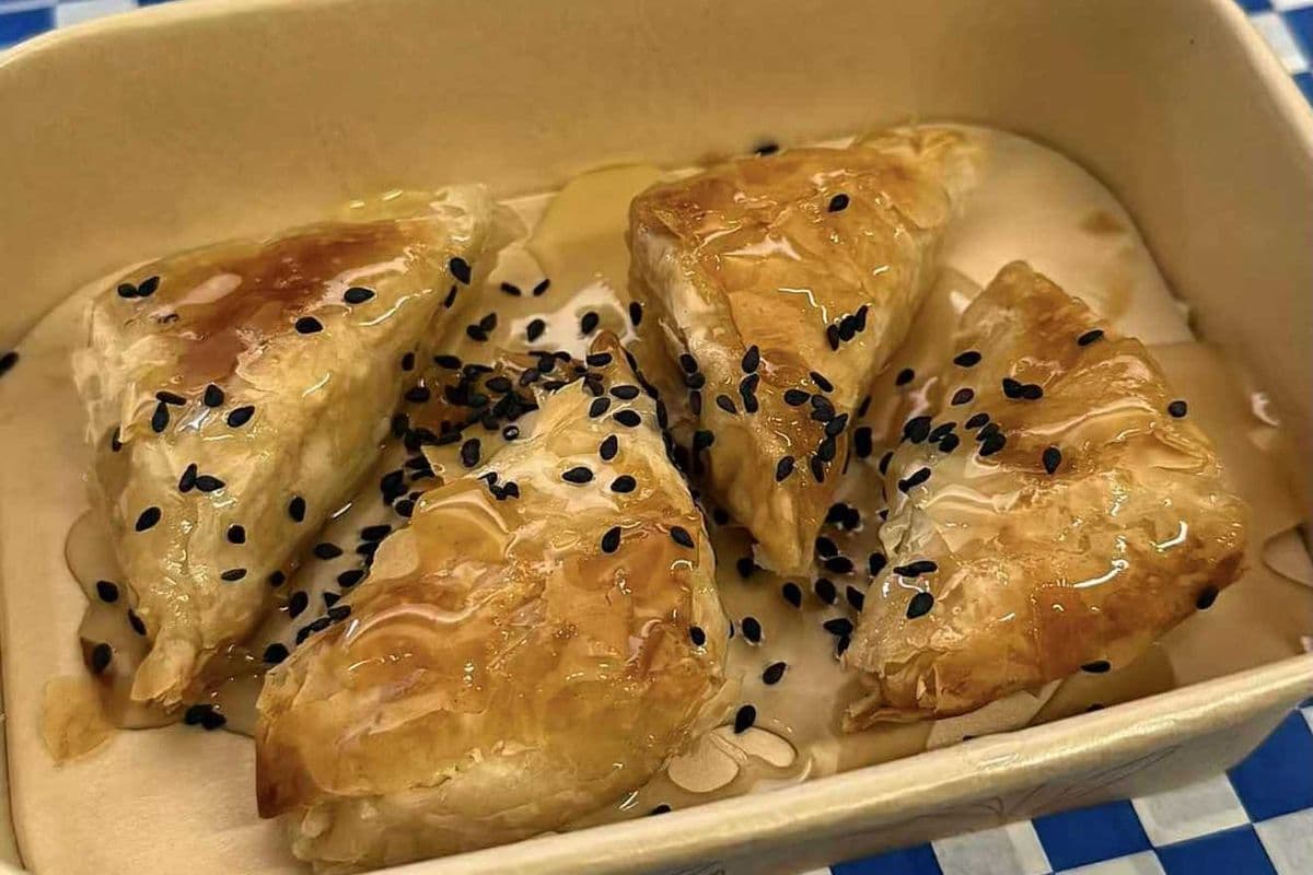NEW! Honey & Sesame Greek Cheese Pies