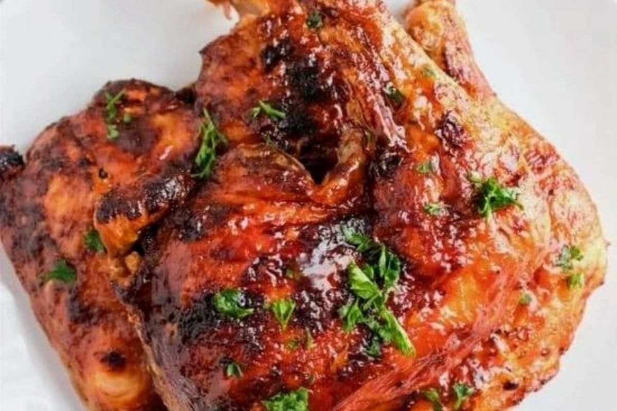 OB Signature peppered Chicken with Smoky Jollof